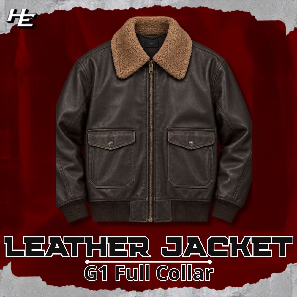 Fur Collar Leather Jacket
